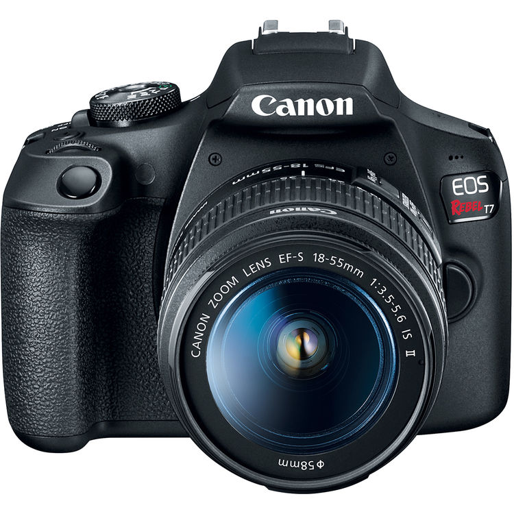 Canon EOS Rebel T7 DSLR with 18-55mm and 75-300mm Lenses