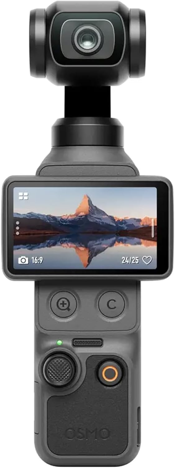 DJI Osmo Pocket 4 Creator Combo, Vlogging Cameras, 4K/240fps Vlog Camera, 3-Axis Stabilization, Active Track 7.0, Mic + Fill Light Included + 128GB Memory, + Selfie Stick + More