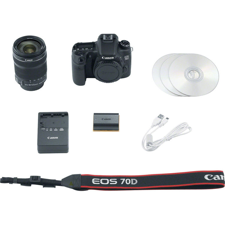 Canon EOS 70D DSLR Camera with 18-135mm f/3.5-5.6 STM Lens