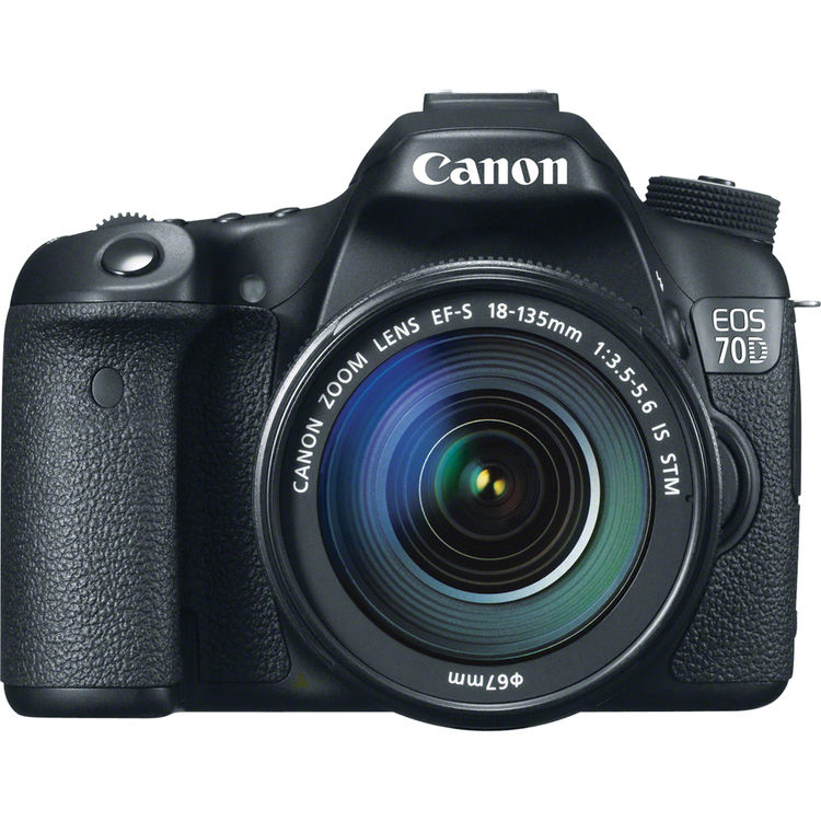 Canon EOS 70D DSLR Camera with 18-135mm f/3.5-5.6 STM Lens