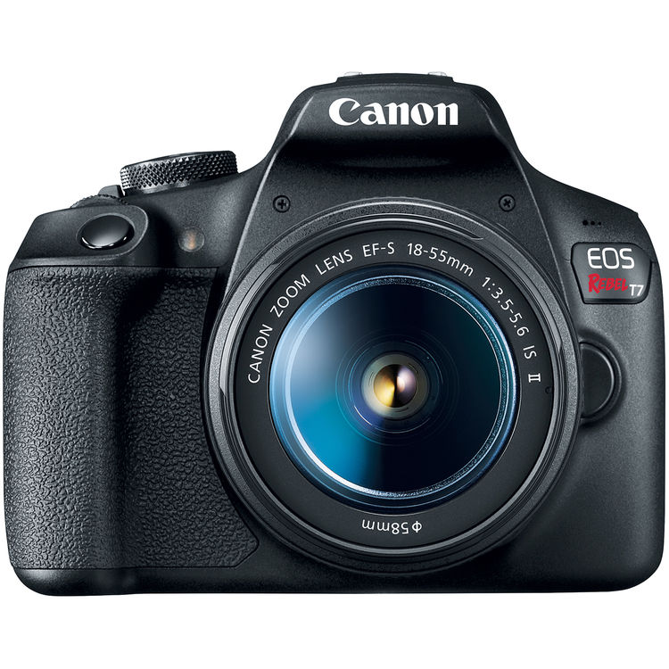 Canon EOS Rebel T7 DSLR with 18-55mm and 75-300mm Lenses