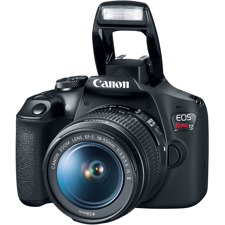 Canon EOS Rebel T7 DSLR with 18-55mm and 75-300mm Lenses