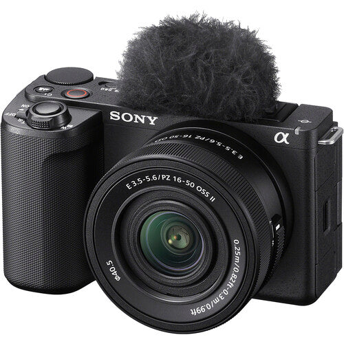 Sony ZV-E10 II Mirrorless Camera with 16-50mm f/3.5-5.6 Lens and Basic Bundle (Black)