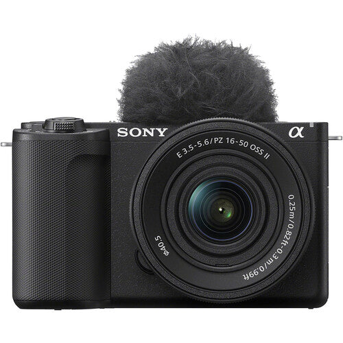 Sony ZV-E10 II Mirrorless Camera with 16-50mm f/3.5-5.6 Lens and Basic Bundle (Black)