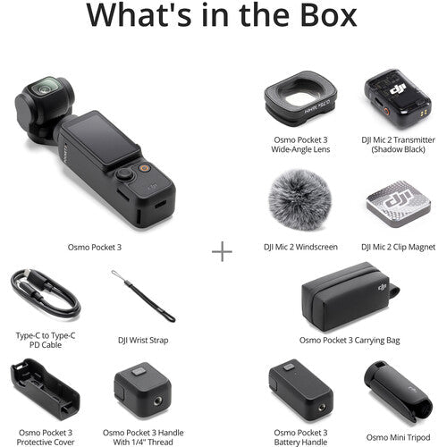 DJI Osmo Pocket 3 Creator Combo with LED Light Expansion Kit