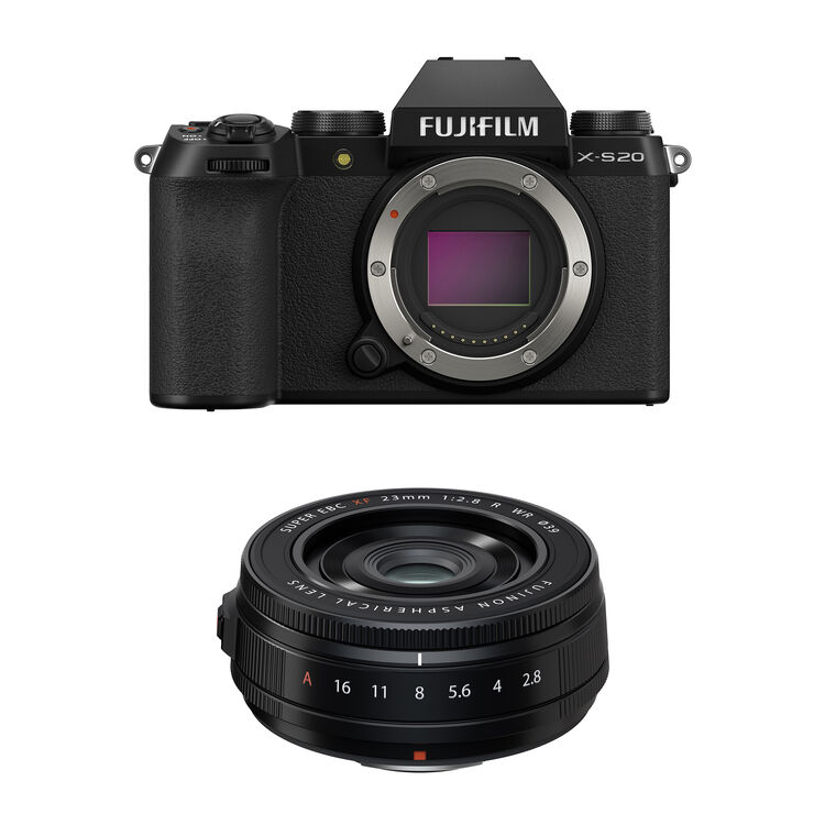 FUJIFILM X-S20 Mirrorless Camera with 23mm f/2.8 Lens Kit