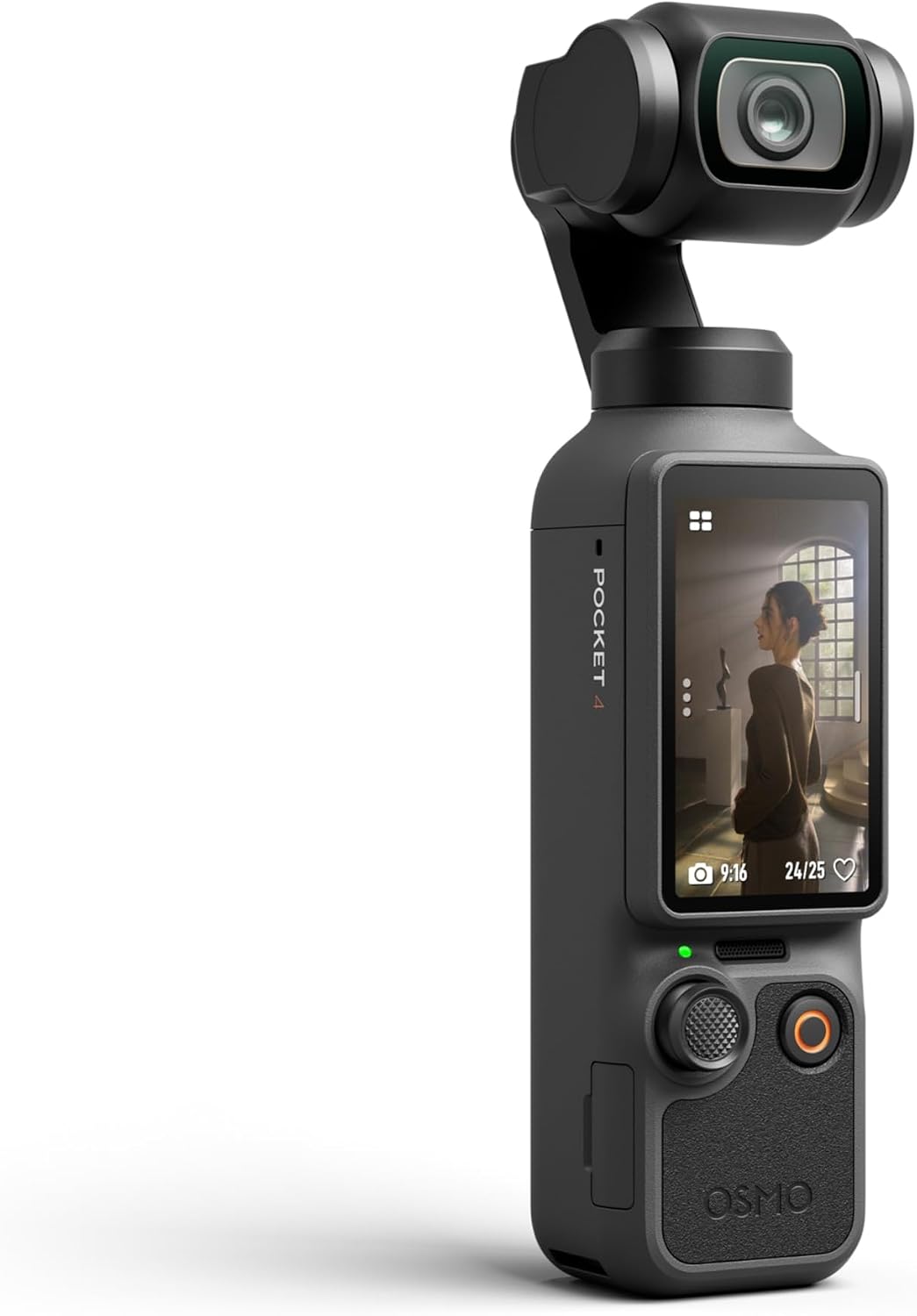 DJI Osmo Pocket 4 Creator Combo, Vlogging Cameras, 4K/240fps Vlog Camera, 3-Axis Stabilization, Active Track 7.0, Mic + Fill Light Included + 128GB Memory, + Selfie Stick + More